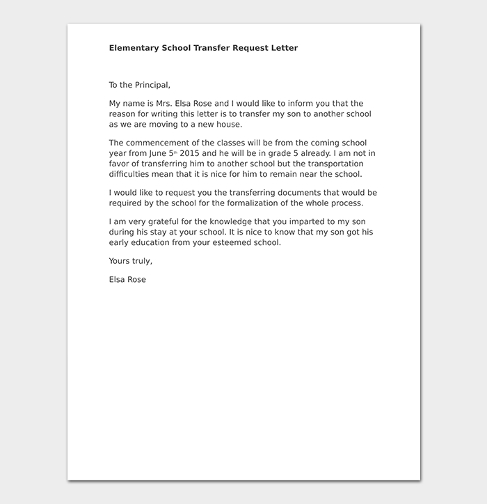 Sample Letter To Principal from nestilida.weebly.com